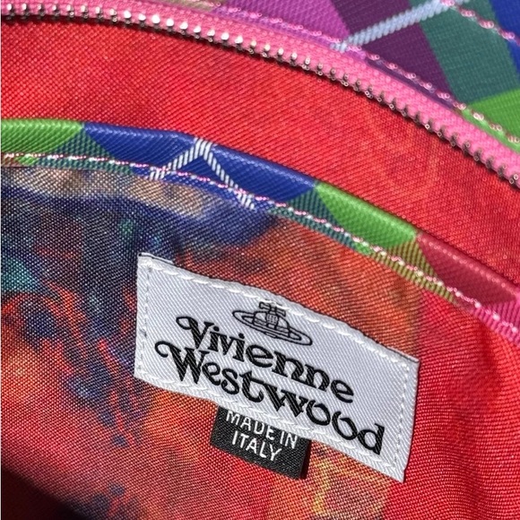 Vivienne Westwood Vibrant Plaid Tote - Picture 8 of 9